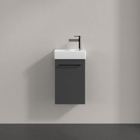 Villeroy & Boch Avento Graphite Wall Hung Vanity Unit & LH Basin