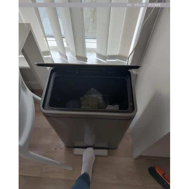 EKO X Cube 45L Space Saving Soft Close Kitchen Pedal Bin