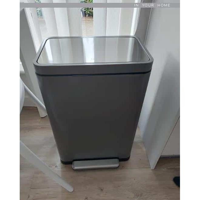 EKO X Cube 45L Space Saving Soft Close Kitchen Pedal Bin
